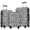 thumbnail image 1 of 3 Pieces Luggage Set Hardside Spinner Suitcase with TSA Lock 20" 24" 28" Available, 1 of 18