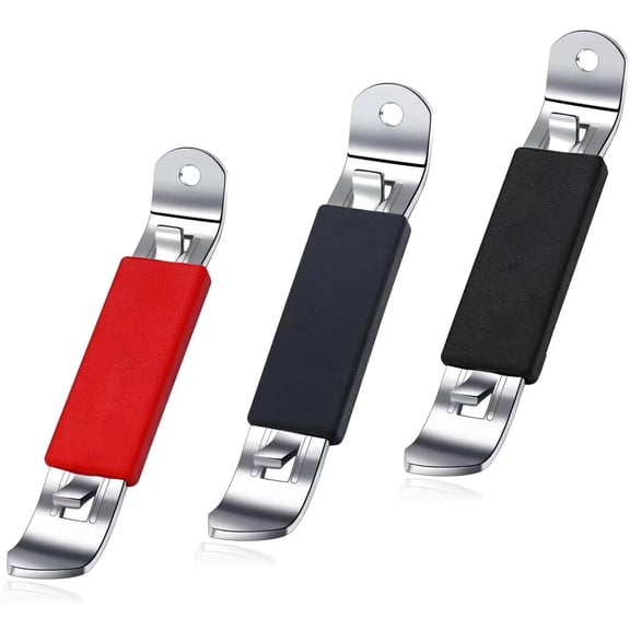 3 Pieces Magnetic Bottle Openers Can Opener Classic Beer Opener Stainless Steel Small Bottle Opener Can Tapper with Magnet for Camping and Traveling