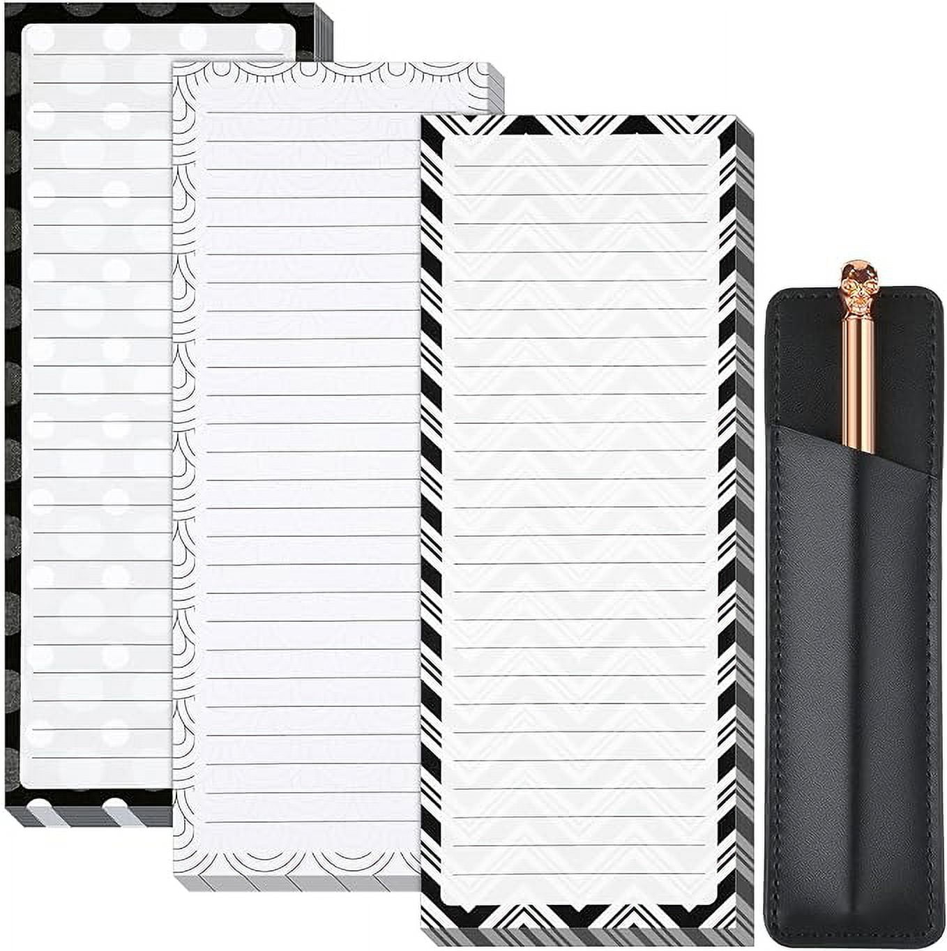 3 Pieces Notepads Lists for Fridge, Refrigerator Grocery List