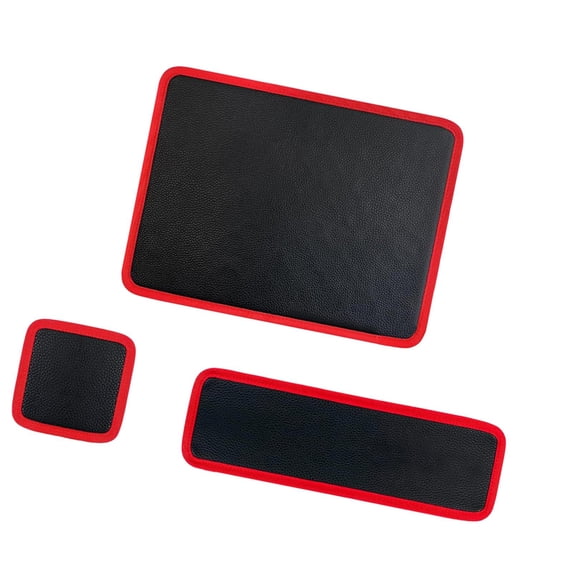 3 Pieces Magnetic Tool Mat Set Tool Organizer Pad Secure PU Leather for Engineers Mechanics Toolbox Storage