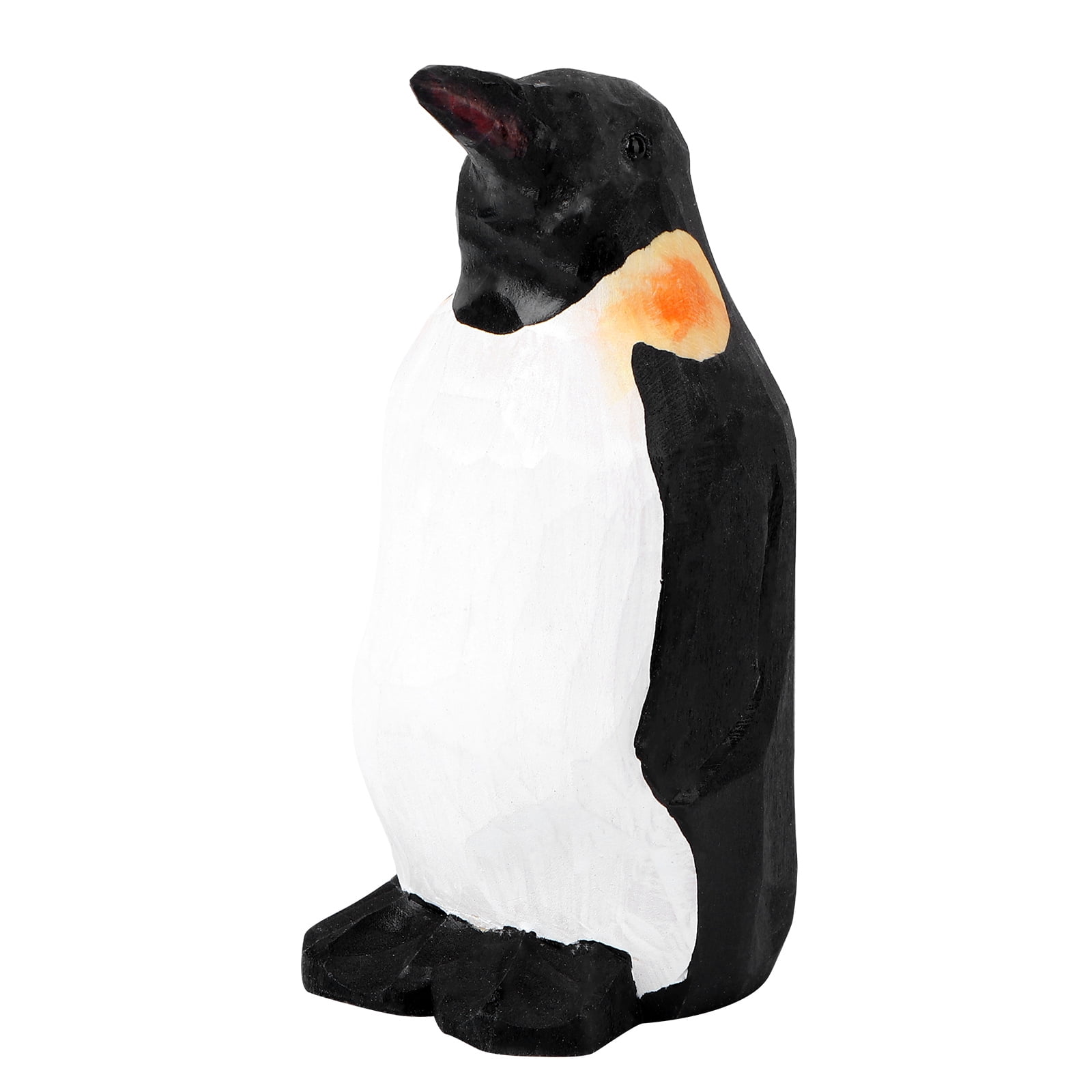 3 Pieces Mini Penguin Figurines Wooden Ornaments Stylish Decoration Miss