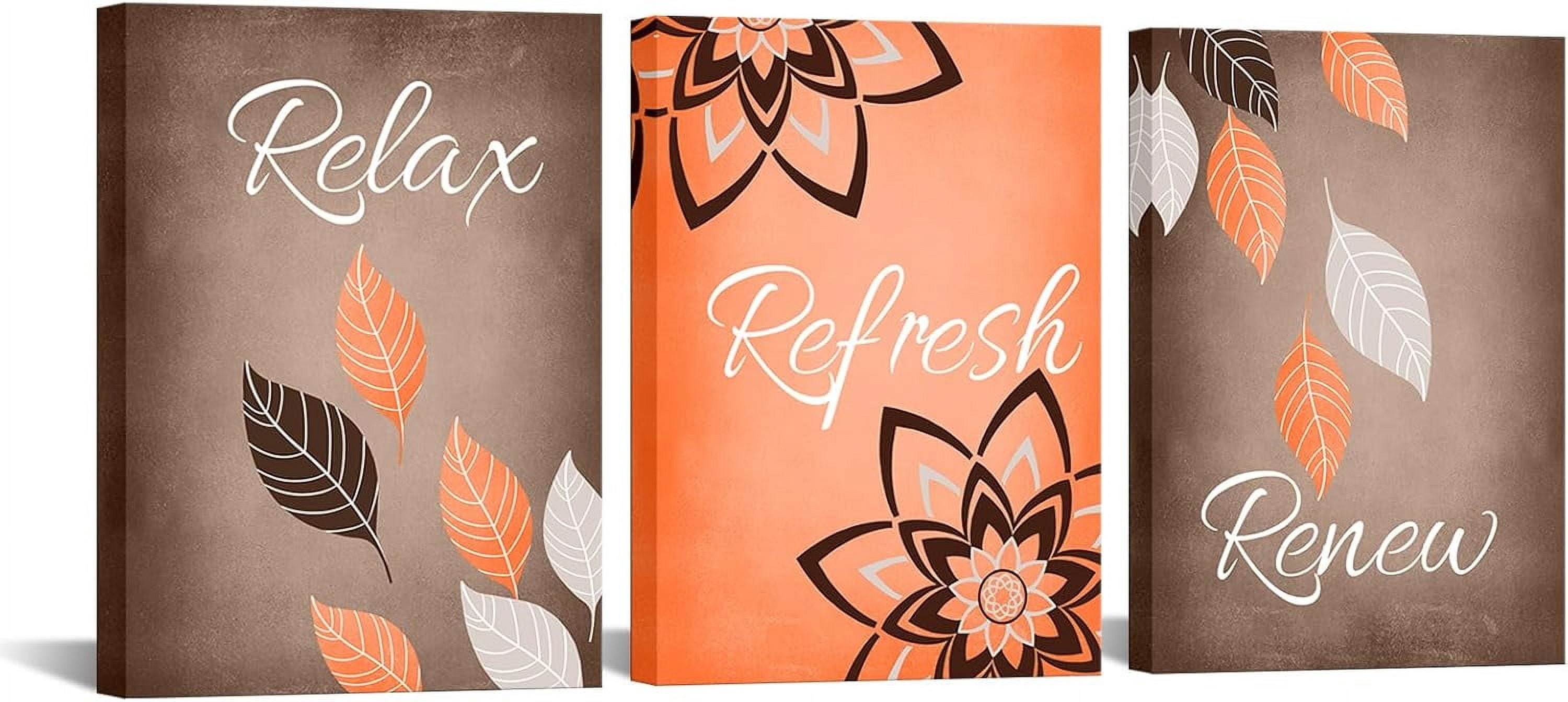 Photo inspiration: Visual Reference: 3 Pieces Minimalist Bathroom Wall Art Set