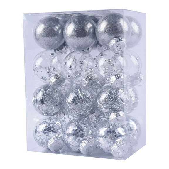 3 Pieces Mirror Disco Balls Bright Reflective Silver 70s Hanging Ornaments for Holiday Christmas Tree Wedding Party Dance and Music Festivals New Year Eve Cake Decoration (1.18 Inch)