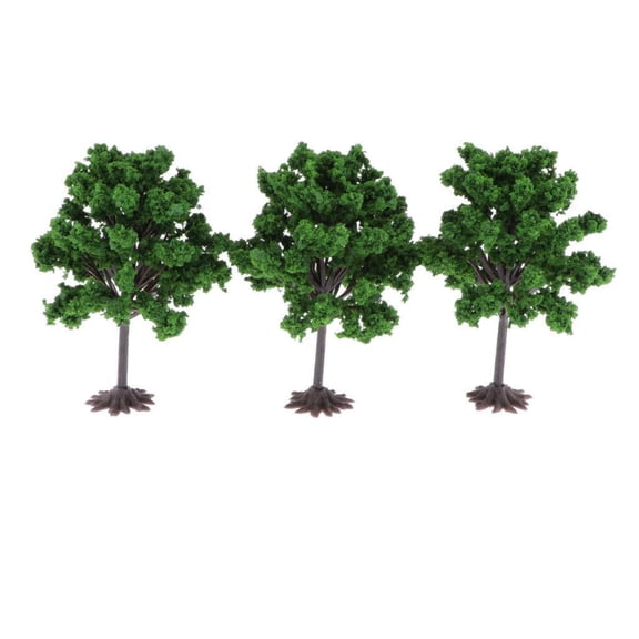 3 Pieces Model Tree Model Train Railroad Scenery Diorama Tree Architecture Trees for DIY Scenery Landscape, Colorful