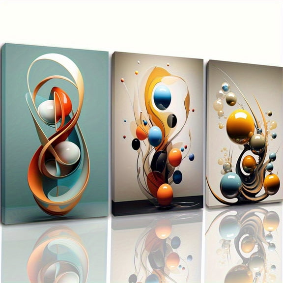 3 Pieces Modern Abstract Wall Art Set -Modern Home Decoration, Canvas Decoration|Abstract Wall Art