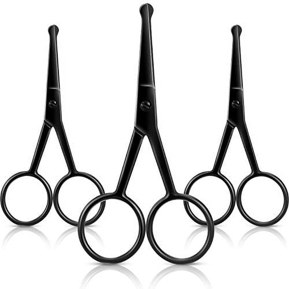 3 Pieces Nose Hair .. Scissors Rounded Tip Scissors .. Facial Hair