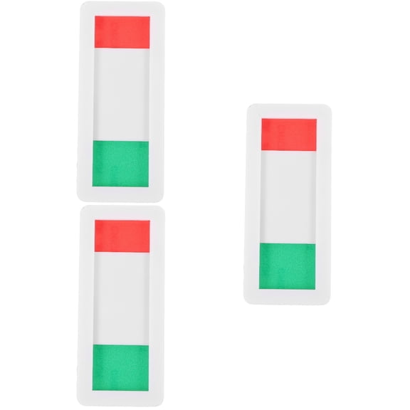 3 Pieces Occupied Sign for Bathroom Small White Status Switch Miss