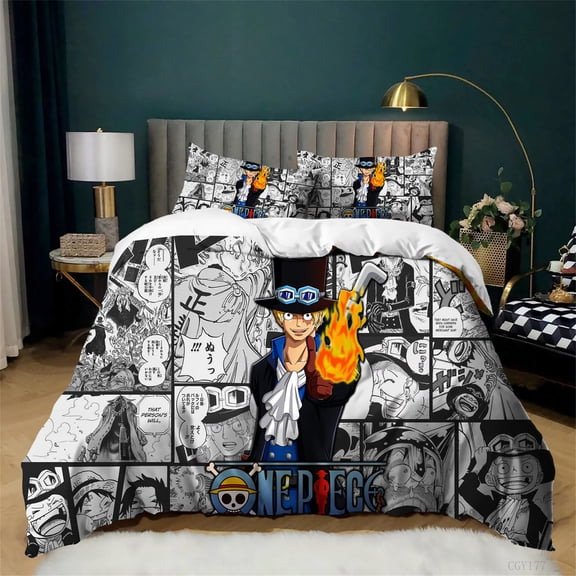 3 Pieces One Piece Bedding Duvet Cover Set Kids Teen Soft Breathable Quilt Cover All Season Duvet Cover with Pillowshams