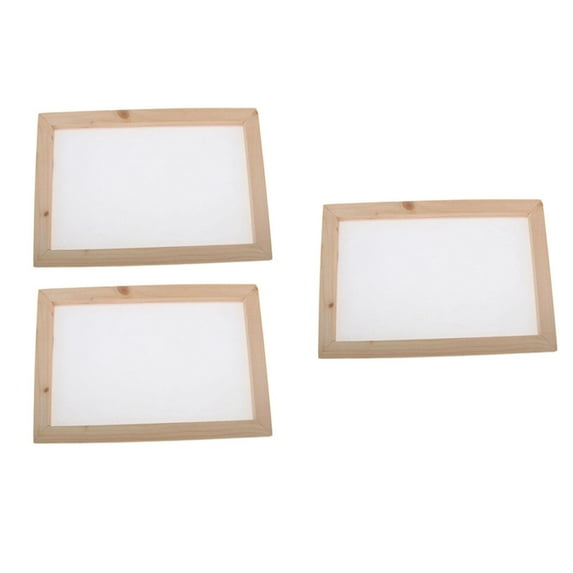 3 Pieces Paper Making Screen, Traditional Tool, Fun for DIY Paper Crafts, Make Paper by Recycling Paper with Dried Flowers