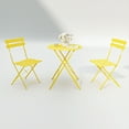 thumbnail image 1 of 3 Pieces Patio Bistro Balcony Metail Chair Table Set, 1 of 8