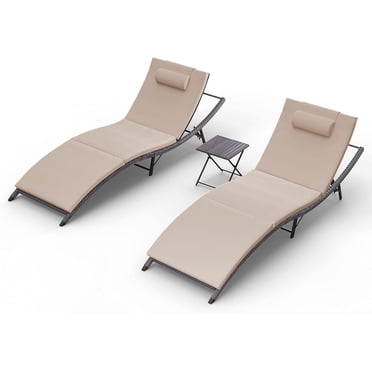 Outdoor Patio Classic Wood Adirondack Chair Garden Lounge Chair - Bed