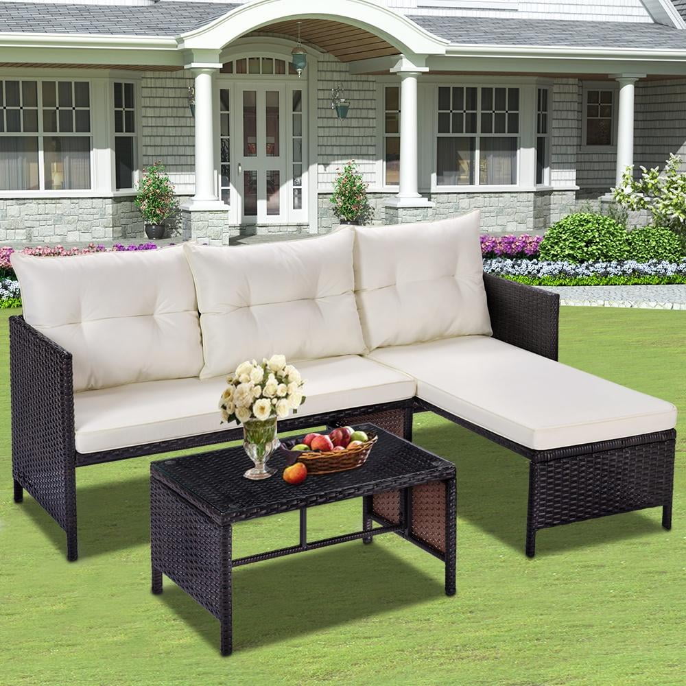 Outdoor Patio Furniture Set 3 Piece Sectional Georgia Ubuy