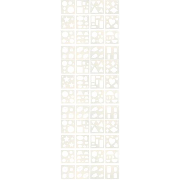 3 Pieces Plant Markers Graphic Painting Template Reusable Stencils Geometric