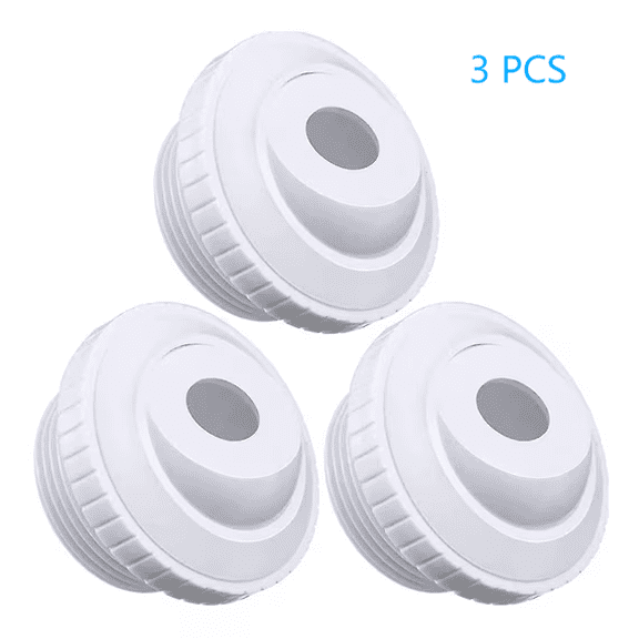 3 Pieces Pool Jet Nozzles, Fully Adjustable Directional Flow Eyeball, Enhances Water Circulation for Swimming Pools, Spas, Bathtubs, Durable ABS Plastic, Easy Installation with 1-1/2 Inch