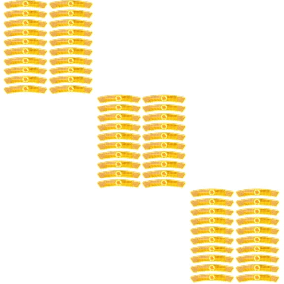 RENACLIPY 60 Pcs Orange Small Bike Reflectors for Increased Visibility and Safety Cycling Accessories