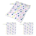 thumbnail image 1 of 3 Pieces Reusable Wet Bag for Swimsuit and Towels Large, Waterproof Wet Dry Bag Pouch with Zipper for Washable Diaper Clothes Toiletry Pool Gym Laundry Beach Travel Women, 1 of 7