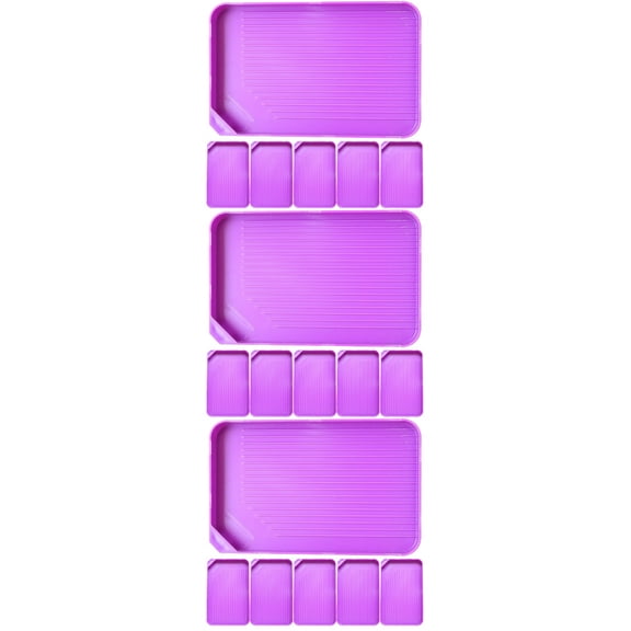 3 Pieces Rolling False Eyelashes Board Sieve Disc Rhinestone Tray