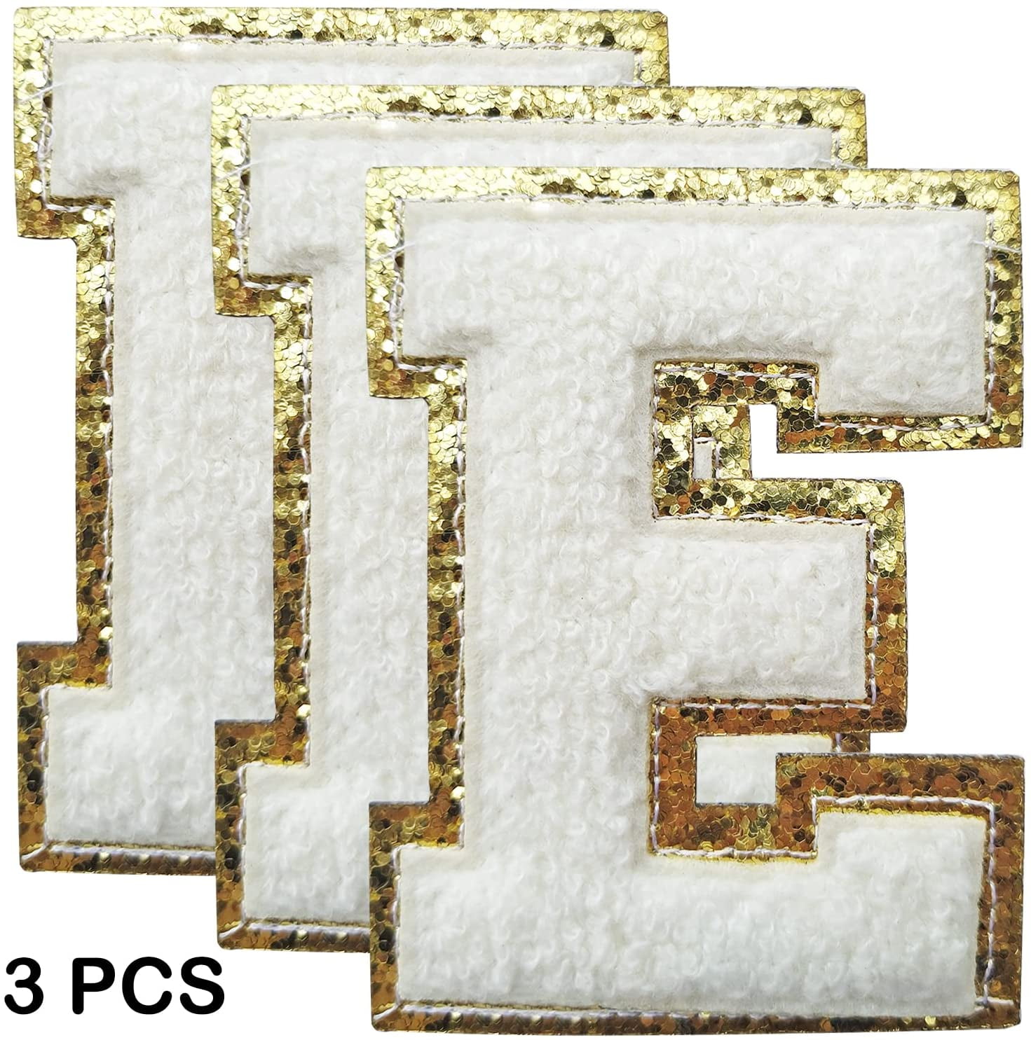 Stick on Letters Chenille Stick on Patch Stoney Clover Lane Letter White  Stick on Chenille Letter Adhesive Letter Self Adhesive Chenille 