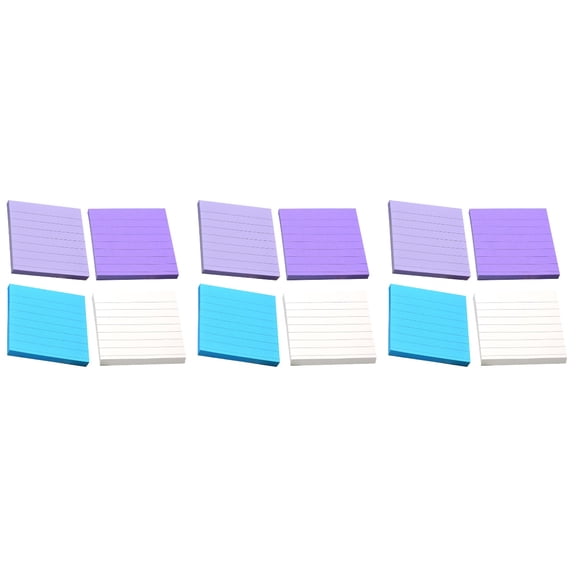 3 Pieces Self-stick Memo Pads Labels Stickers Sticky Notepads