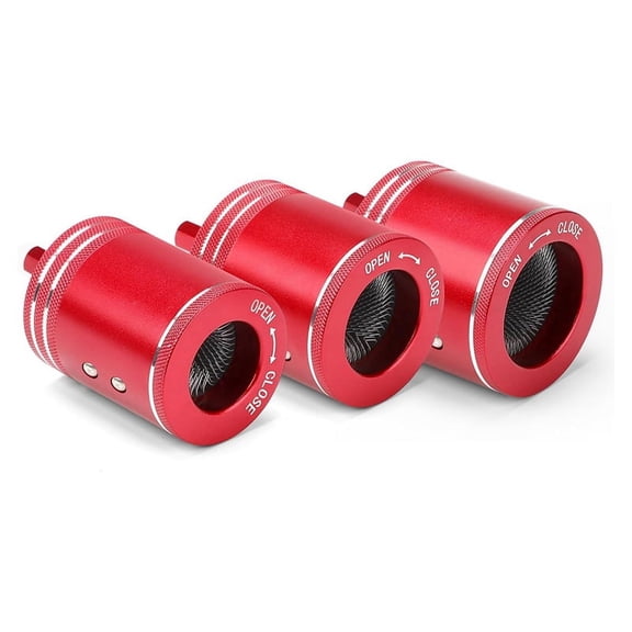 3 Pieces Set 1/2Inch 3/4Inch 1Inch Metal Copper Pipe Cleaner for Drill, Each Size with 3 Brushes Replacement,3 * Metal Copper Pipe Cleaners,Red