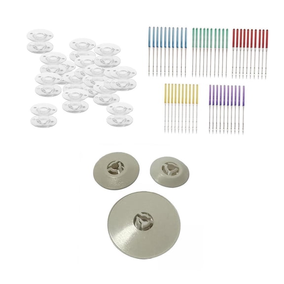 3 Pieces Sewing Machine Spool Cap Thread Holder Bobbins Plastic Material for SE1800 Quilting Embroidery