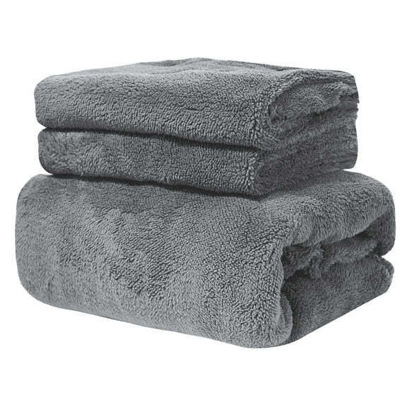 3 Pieces Sherpa Fleece Fitted Sheet Queen - 1 Deep Pocket Fitted Sheet and 2 Piece Pillowcases Grey