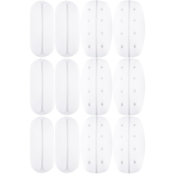 3 Pieces Shoulder Strap Pads Anti-slip Clear Bra Straps Miss White