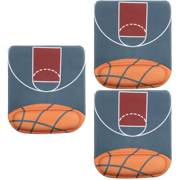 3 Pieces Silicone 3d Mouse Pad Basketball Model Hand Computer Mice