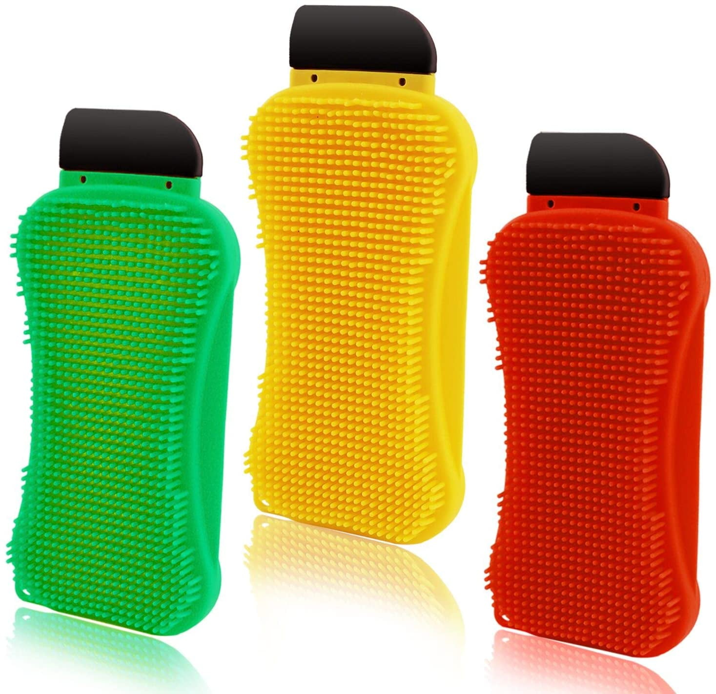 diseno Silicone Sponges (Set of 3 Colors) - Shop HBF Store Dish Detergent -  Pinkoi