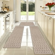 Soulgenix Kitchen Rug Sets, 3 Pieces Runner Rug with Non-Slip Baking for Kitchen Floor Comfort Standing, Rugs Mat with 20"x32"+20"x47"+20"x59"