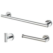 3 Pieces Stainless Steel Bathroom Hardware Accessories Set Include Towel Bar, 16 Inch Bath Accessories