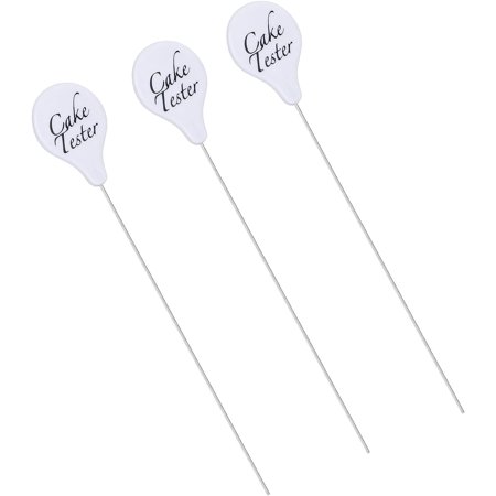 3 Pieces Stainless Steel Cake Probe Skewer Portable Adorable Anti-Rust Kitchen Bakery Tester Testing Needle Tool