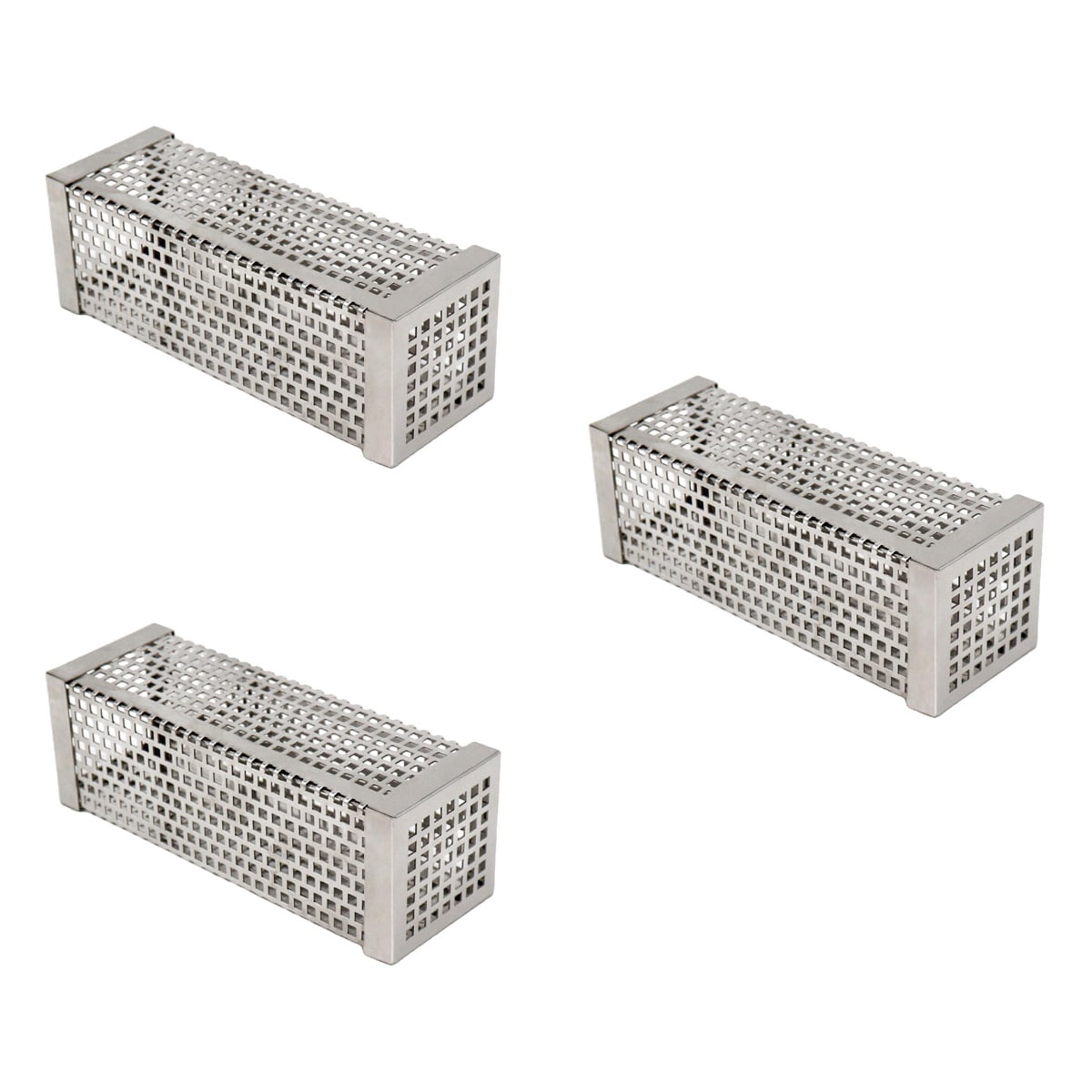 3 Pieces Stainless Steel Smoker Tube Barbecue Cups Candy Hood Drinking Dad Silver