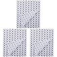 thumbnail image 1 of 3 Pieces Star Pattern Wrapper Decorative Package Paper Christmas Wrapping Printable Tissue Black, 1 of 8