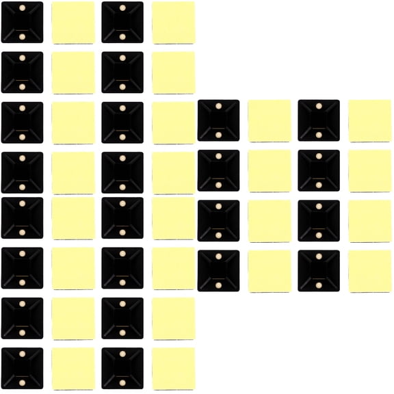 3 Pieces Stick on Cable Clips Fixing Seat Adhesive Tie Holder Wire