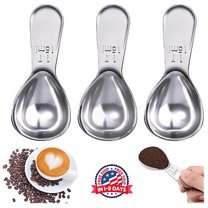 3 Pieces Tablespoon Coffee Scoop Stainless Steel Coffee Scoops Short Handle