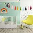 thumbnail image 1 of 3 Pieces Tassel Garland Pom Pom Ball String Banner Macrame Rainbow Wall Hanging Decorative Colorful for Boho Home Decor, Party Supplies, Baby Room, Nursery, Classroom, Dorm Room, 1 of 12
