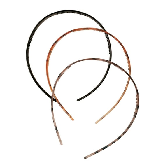 3 Pieces Thin Plastic Headbands Everyday Hair Accessory Comfortable Hair Hoop Costume Hairpieces For Women Men And Girls
