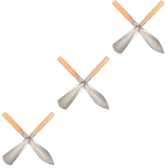 3 Pieces Trencher Shovel Farm Tool Sturdy Construction Trowel 30.5X5.3CM