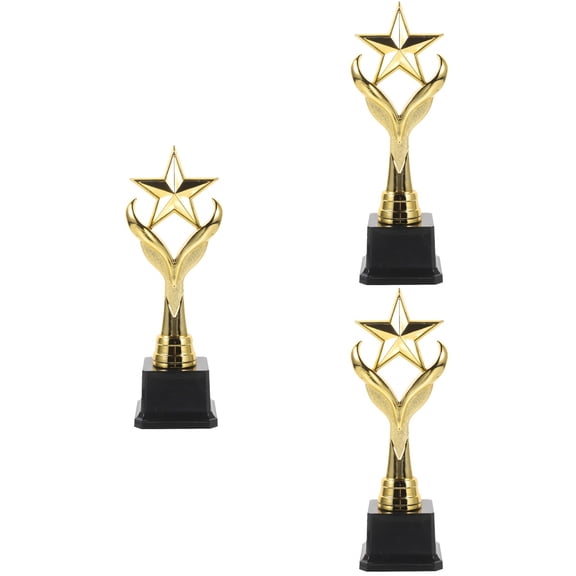 3 Pieces Trophies for Kids Student Trophy Party Game Child