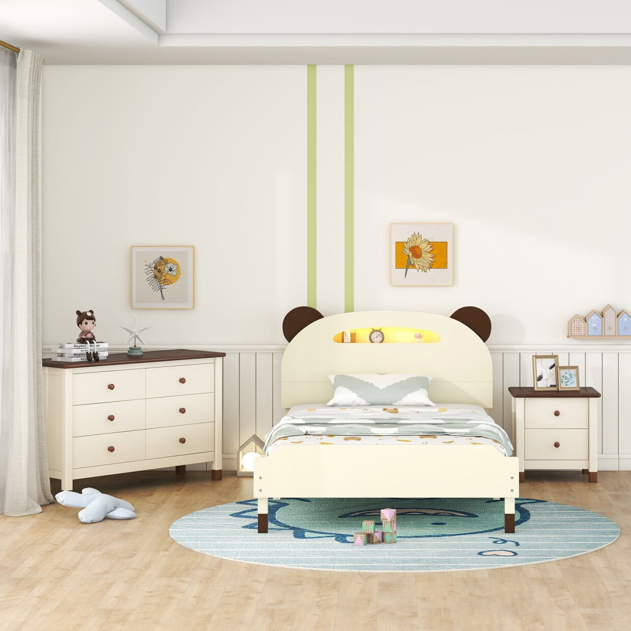 Kids Wooden Bedroom Set