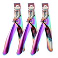 thumbnail image 1 of 3 Pieces U Shape False Nail Clipper, Rainbow French Acrylic Nail Tips Cutter, Stainless Steel Nails Trimmer, Professionals Manicure Pedicure Tool for Artificial Gel Acrylic Nail, 1 of 5