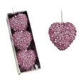 thumbnail image 1 of 3 Pieces Valentine's Day Heart Baubles Ornaments Heart Shaped Hanging Decoration Glitter Heart Shaped Baubles for Valentine's Day Decoration Christmas Valentines Tree Hanging Decorations, 1 of 6