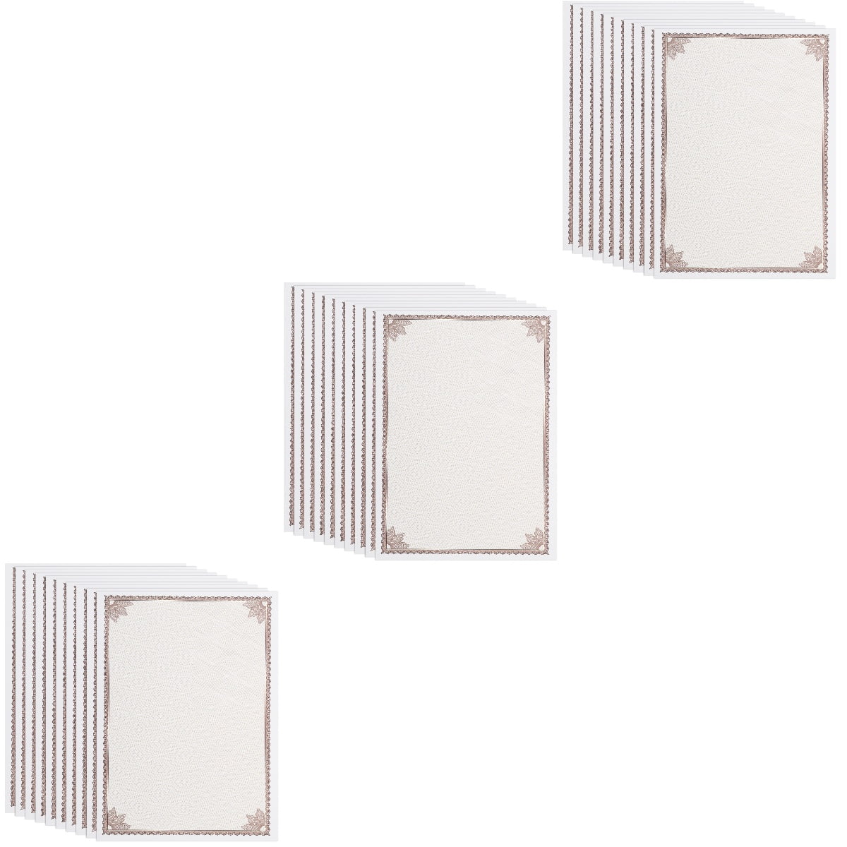 3 Pieces Wallpaper Notes Honor Certificate Class Award Thank-you Office