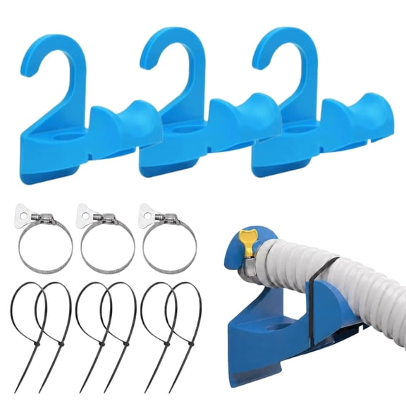 3 Pieces Water Hose Holder for Filling Pool, Anti-Slip Tube Mount Adapter
