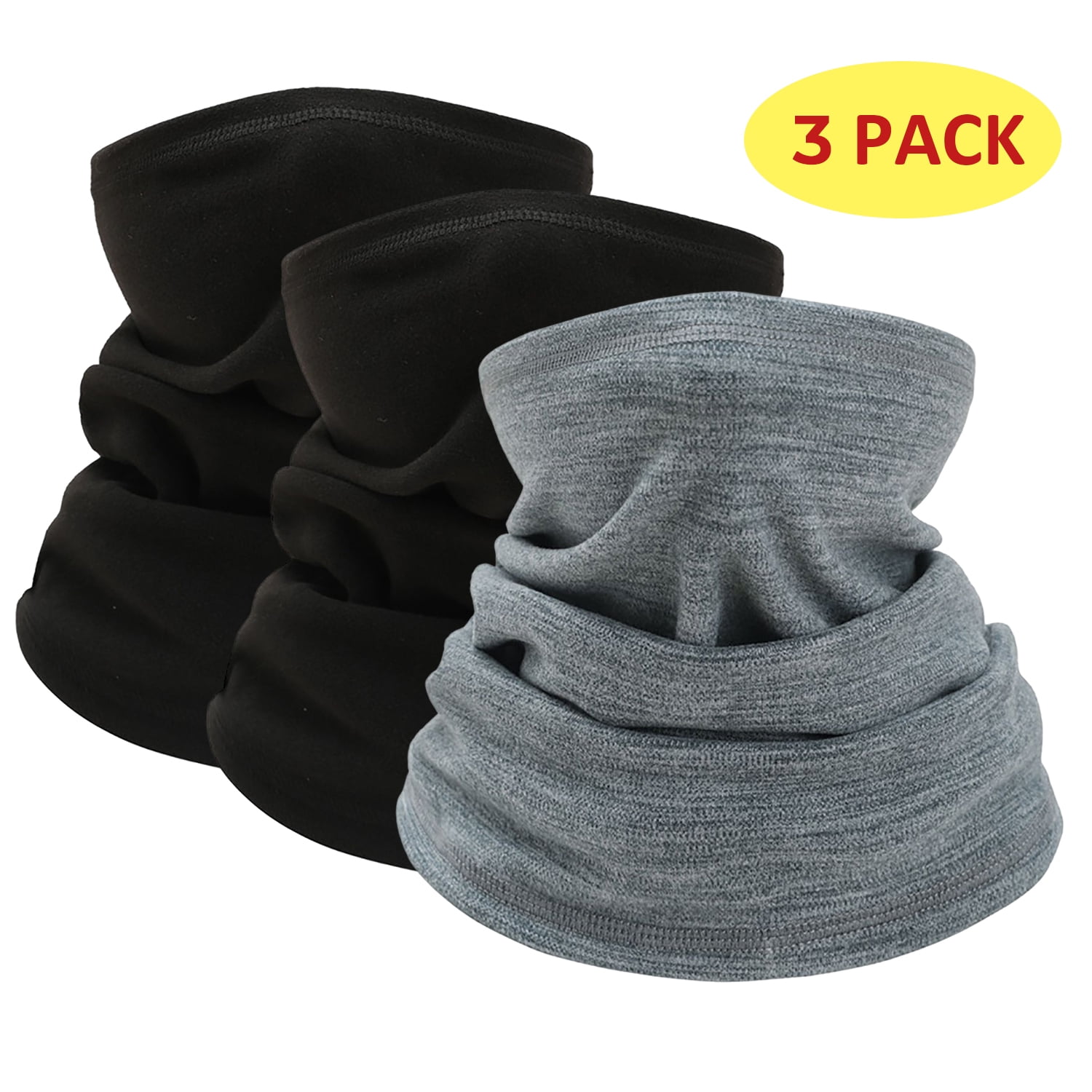 3 Pieces Winter Ski Mask Neck Gaiter for Men Women,Thermal Windproof