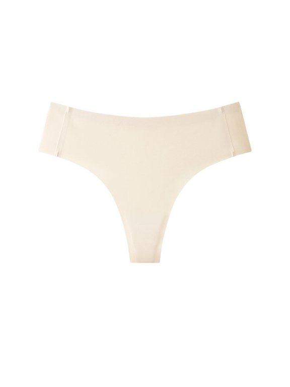 3 Pieces Women Ice Silk Triangle Panties Quick Drying Thong Yoga Briefts Sport Underwear