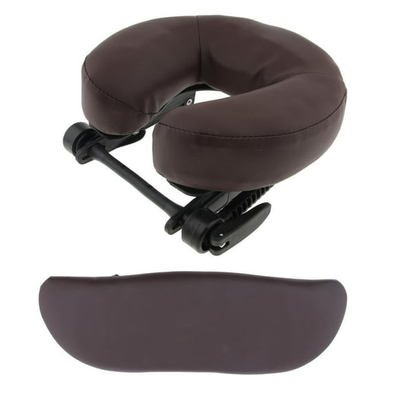 3 Pieces for Massage - Adjustable Headrest Cushion, Arm Hanging Support Pad , Brown