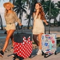 thumbnail image 1 of 3 Pieces of Luggage Cover Travel Suitcase Protector Cute Girls Elastic Washable Baggage Covers for Set of 3 Luggage (S&M &L), 1 of 6