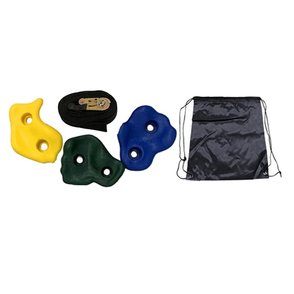 3 Pieces of Tree Climbing Holds for , , Tree Climbing Training, 1 Ratchet Strap,